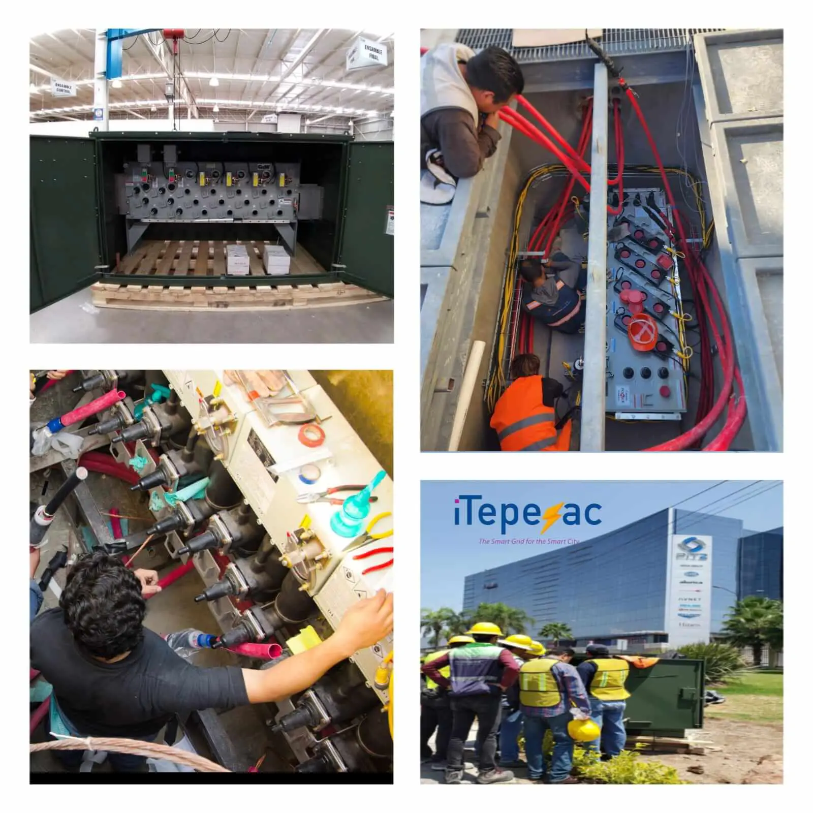 Técnicos de iTepeyac brindando servicios y capacitación en seccionadores de distribución subterránea G&W Electric y Canada Power Products en México.