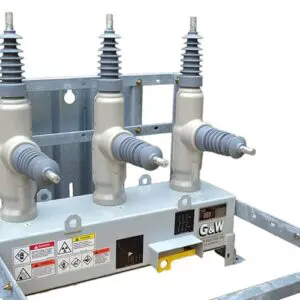 Restaurador trifásico Viper-S G&W Electric de 35 kV con dieléctrico sólido y protección contra sobrecorriente en sistemas de media tensión.