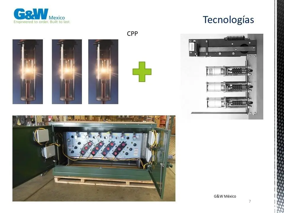 Electrical equipment and components display.