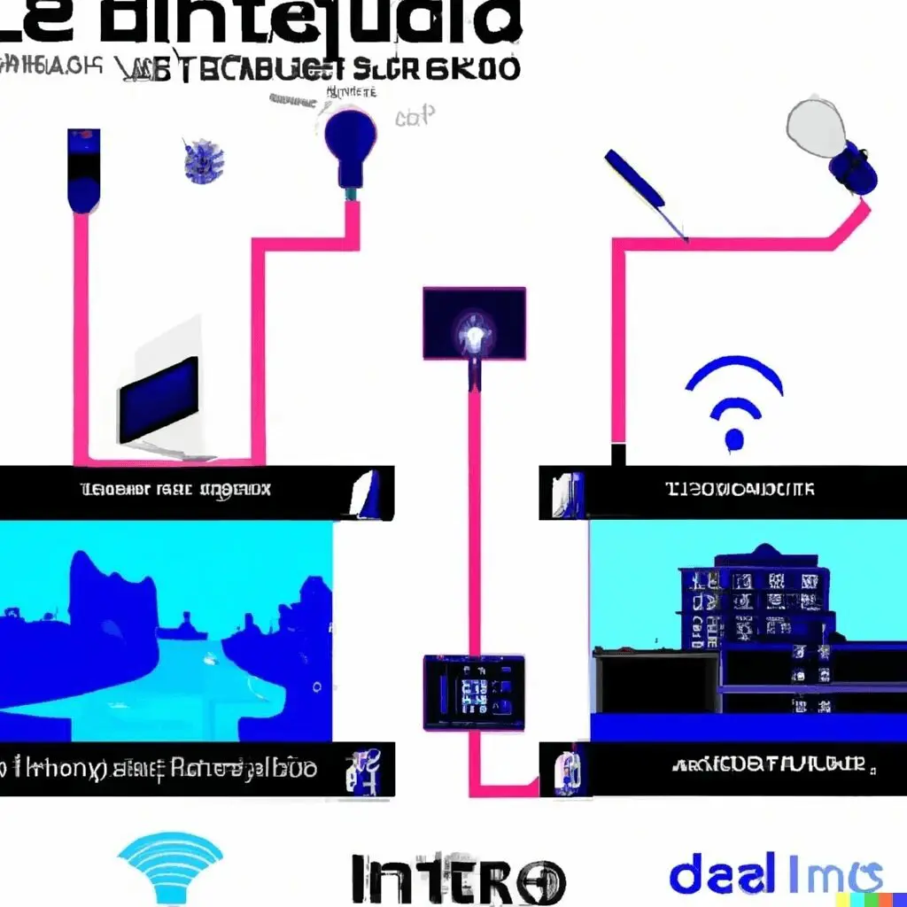Smart home technology concept illustration.