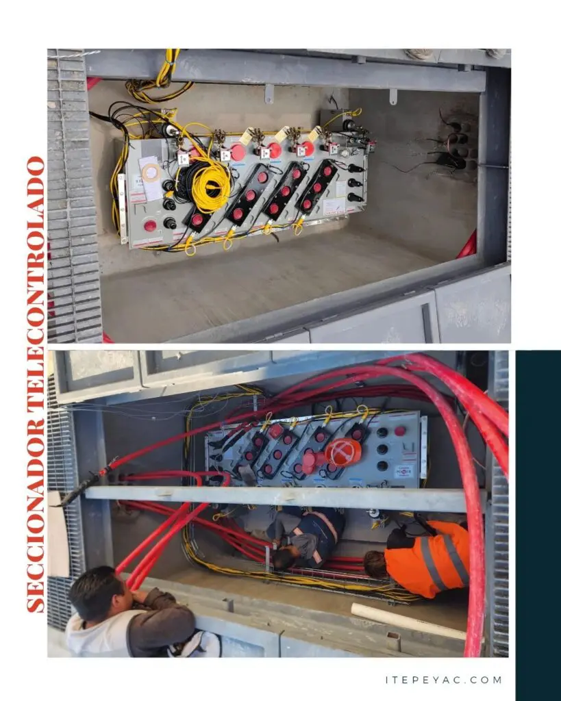 instalación seccionador sumergible en media tensión