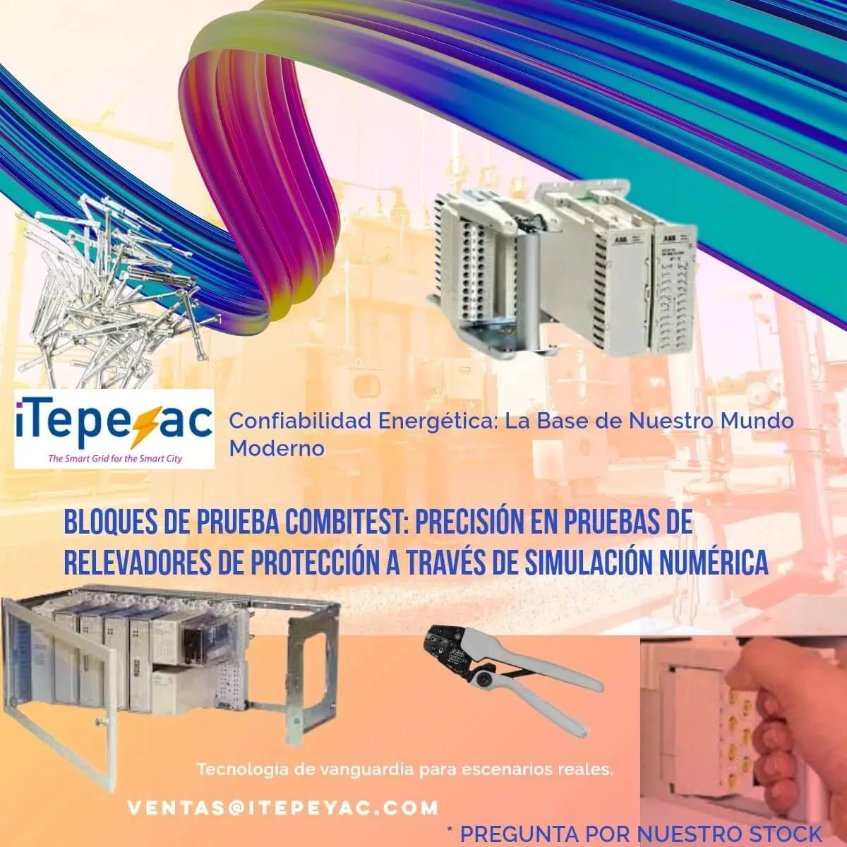 Advertisement for energy reliability testing equipment.