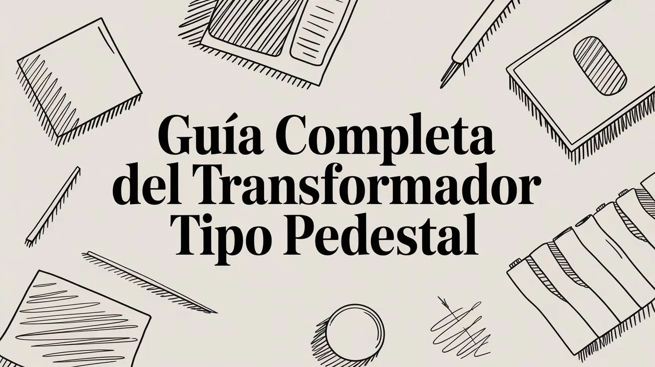 Guide on Pedestal-Type Transformers, Spanish text.