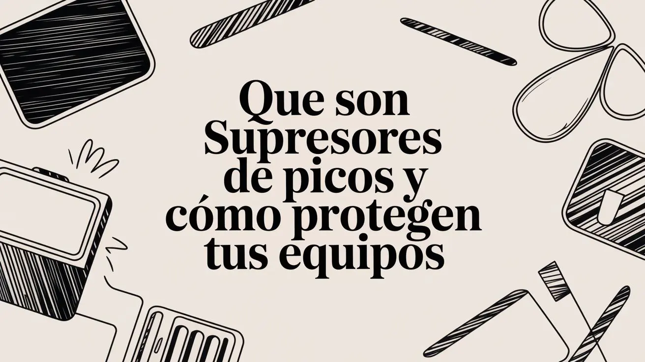 Text about surge protectors in Spanish.