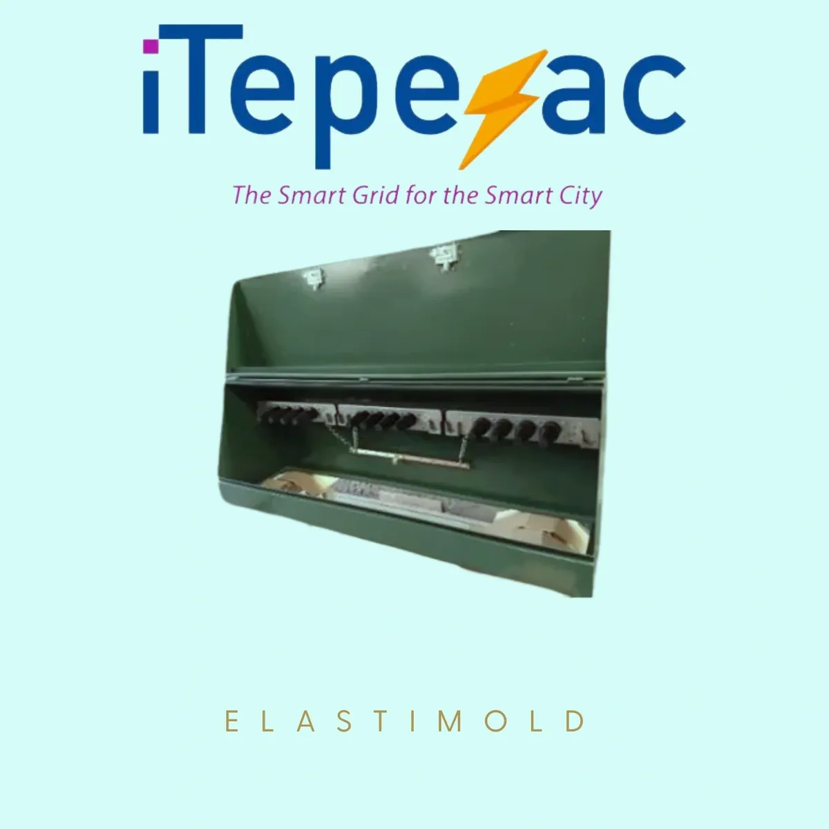 Green electrical box with iTepeyac branding.
