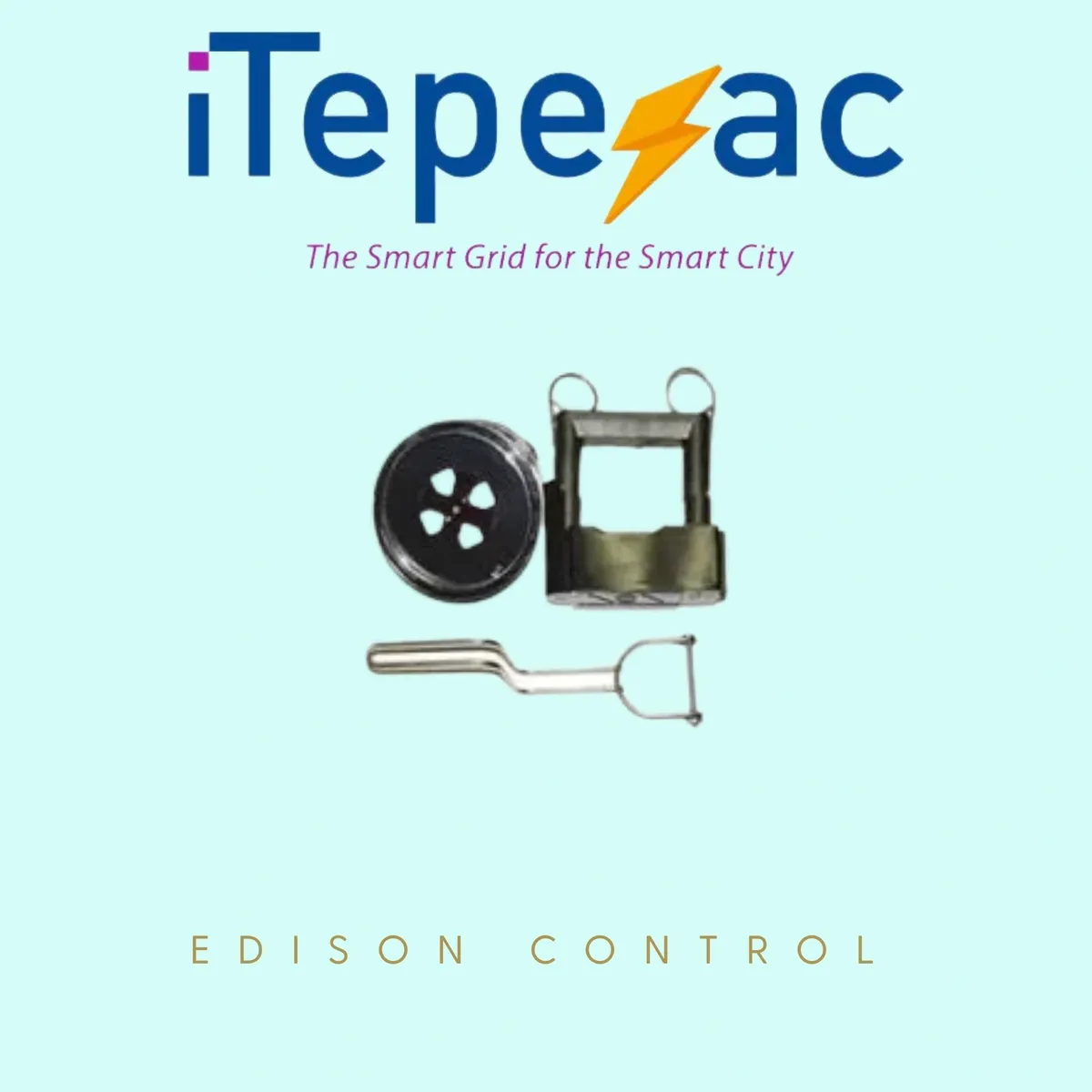 Logo with electrical components and "Edison Control".