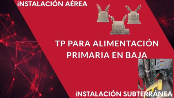 Aerial and underground power installation diagram.