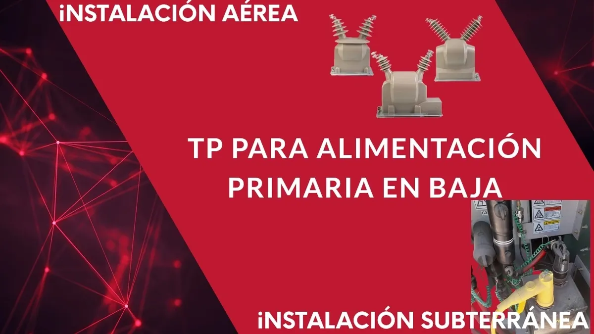 Aerial and underground power installation diagram.