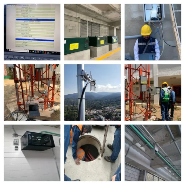 Construction site activities and equipment in progress.