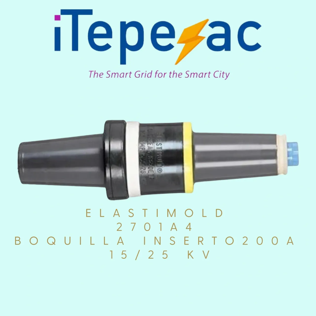 Electrical connector with Elastimold branding.