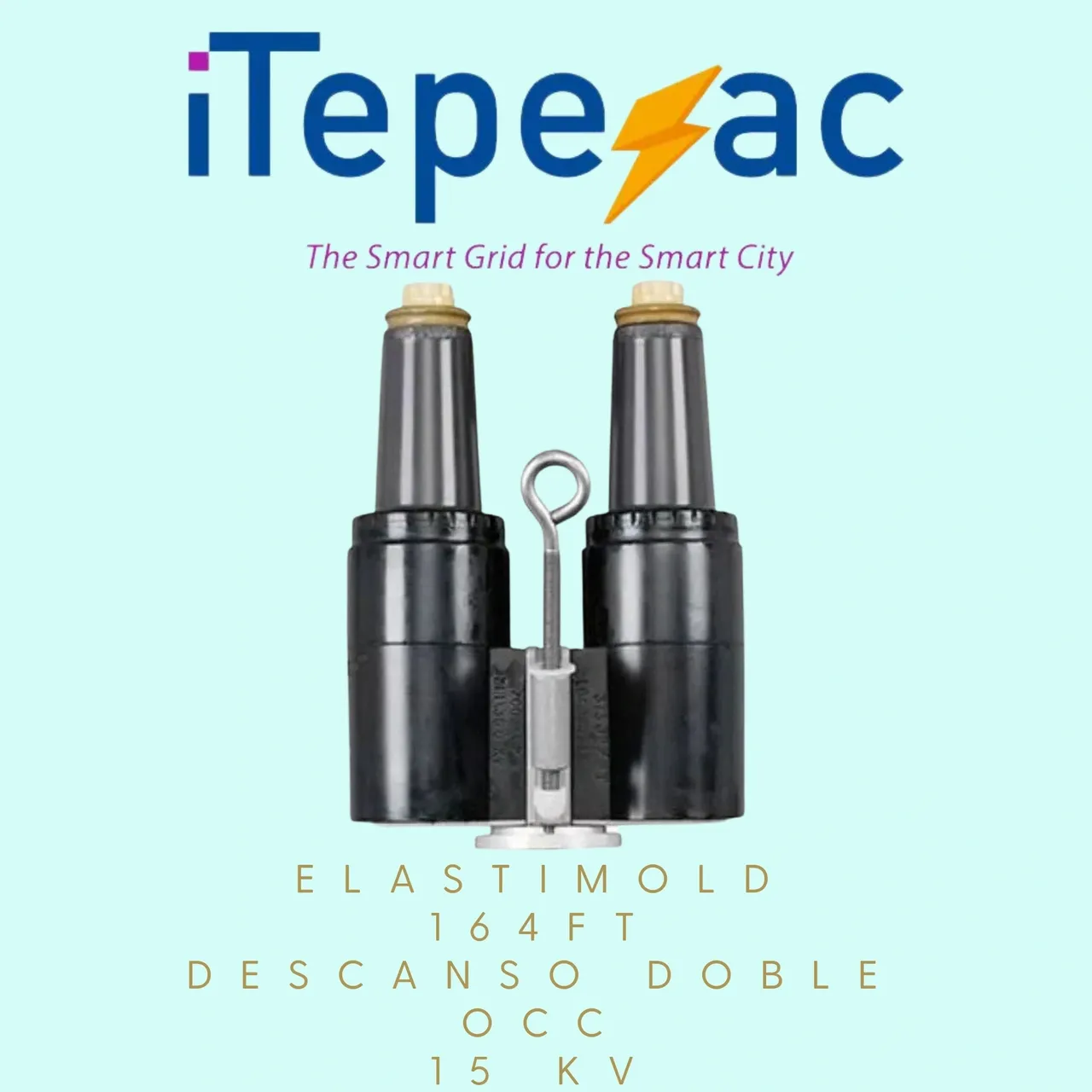Electrical connector with company logo and details.