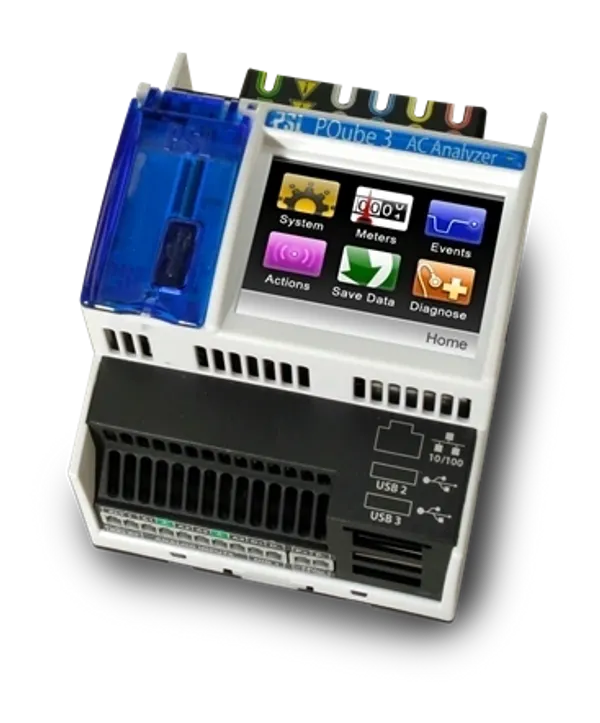 Electronic device with screen and multiple buttons.