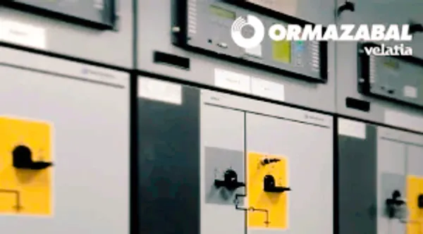 Electrical control panels with Ormazabal logo.