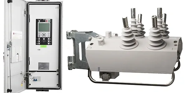Electrical control panel and switchgear components.