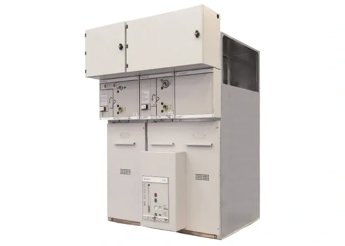 Electrical switchgear equipment with multiple compartments.