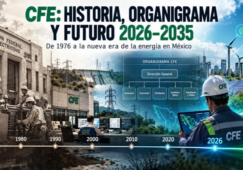 Evolución de la CFE de 1976 a 2035, desde la operación tradicional hasta la nueva Dirección de Redes Eléctricas, Smart Grid, transmisión, distribución y energías renovables